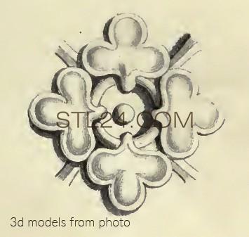 Розетки (ROSETTE_1492 -  | 3D model 3DSMAX / OBJ / STL) 3D модель для ЧПУ станка